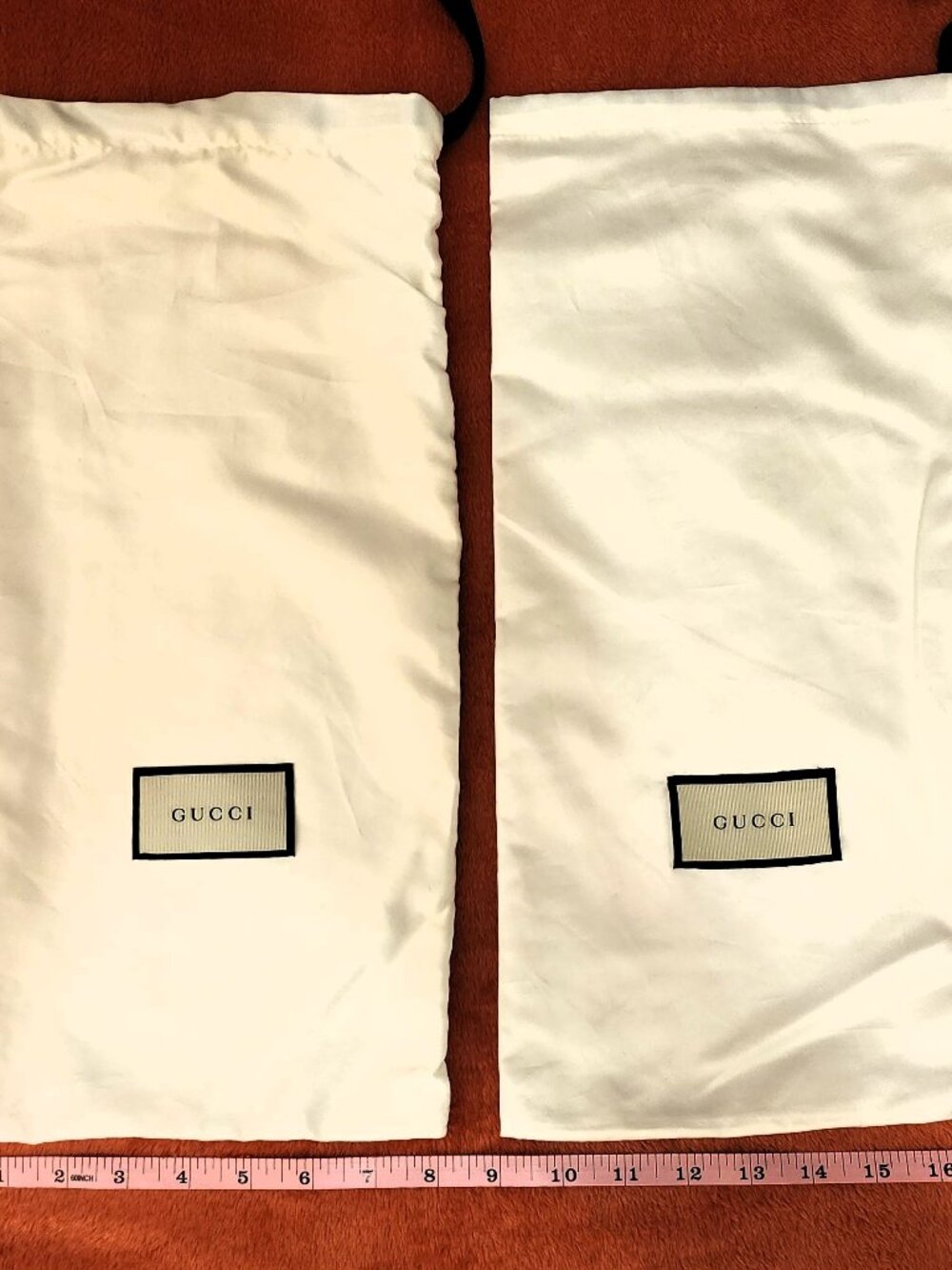 GUCCI Authentic Vintage Shoe & Boot Dust Bags - Matching Pair (Set of 2)